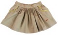 Falda bolsillos beige